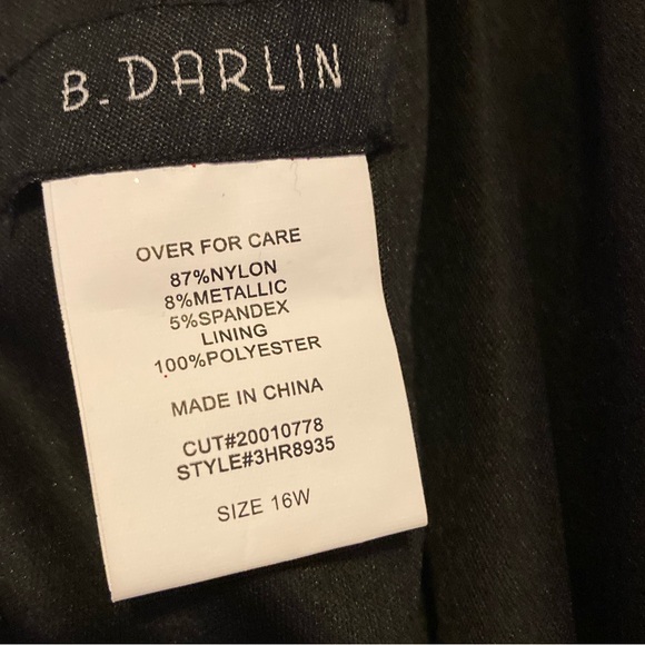 B DARLIN Glitter-knit Bodycon Dress NWT - Picture 6 of 9